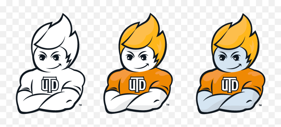 Specialty Logos - Brand Standards The University Of Texas Ut Dallas Mascot Logo Emoji,Comet Emoji
