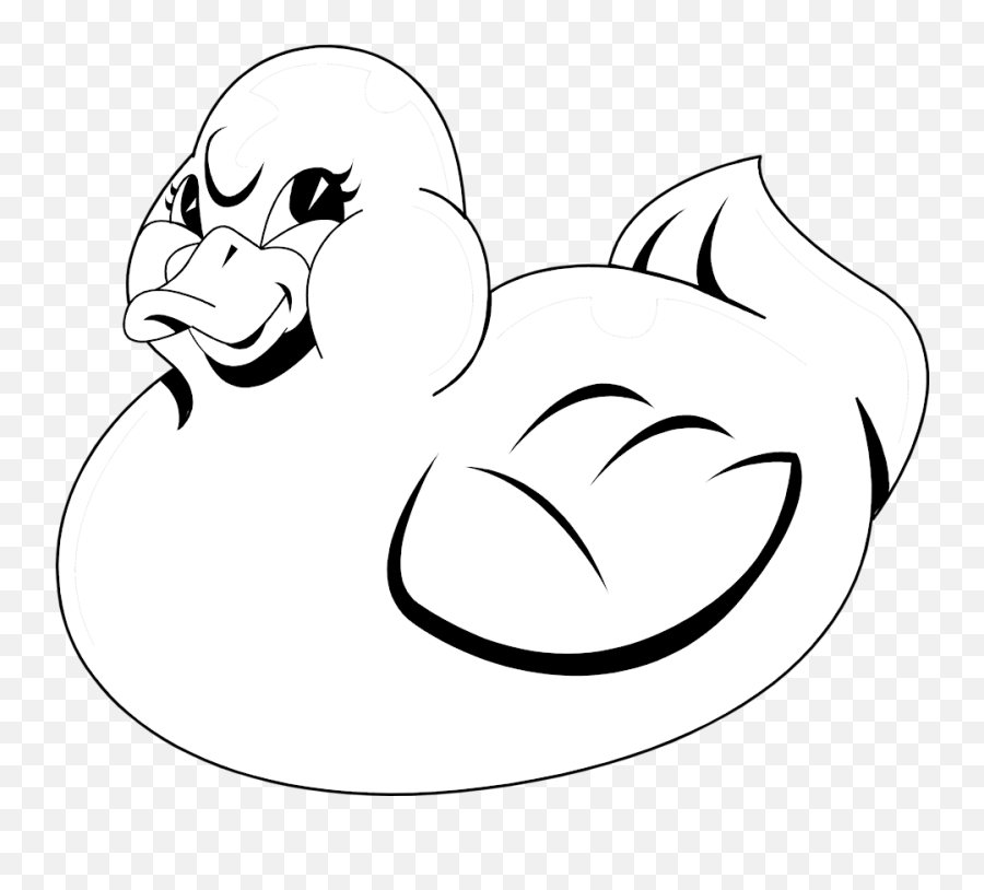 Clipart Duck Duckblack Clipart Duck - Black And White Rubber Duck Emoji,Rubber Duck Emoji
