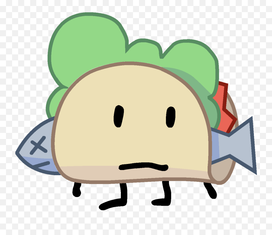 Bfdi Taco Png Download - Battle For Dream Island Taco Bfb Taco Png Emoji,Taco Emoji Png