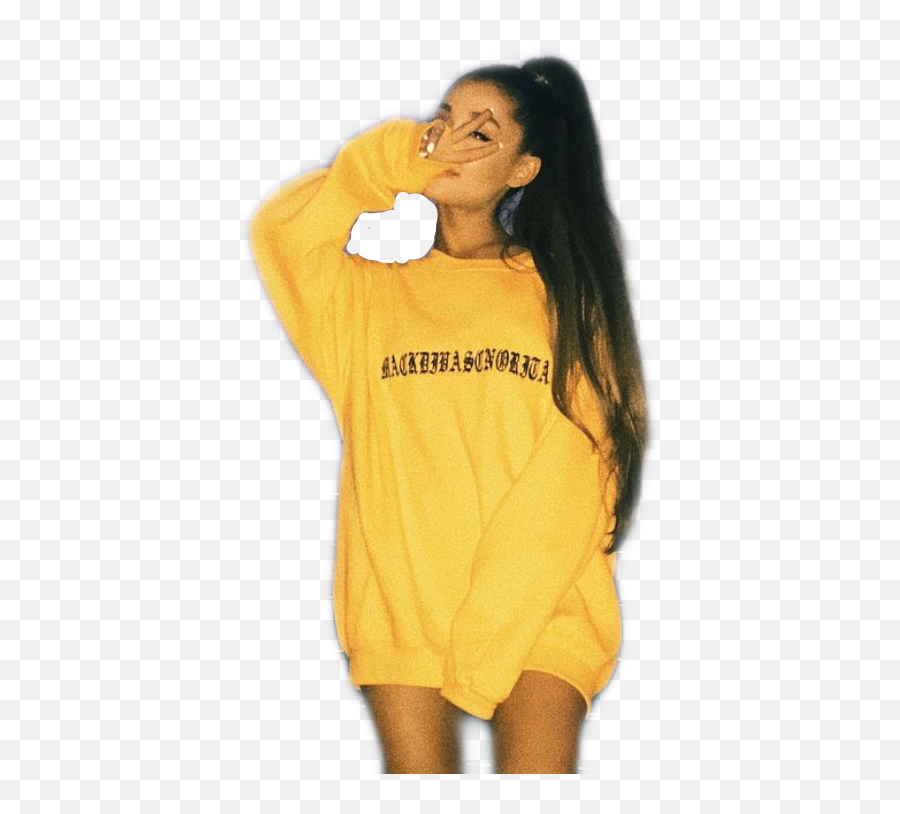 Ari Ariana Grande Arianagrande Sticker By Sn - Ariana Grande Yellow Png Emoji,Ariana Grande Emoji
