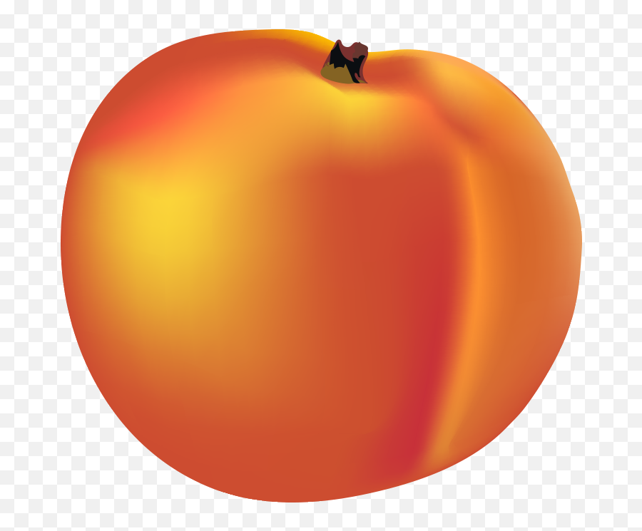 Peach Clipart Orange Apple Peach - Fresh Emoji,Apple Peach Emoji