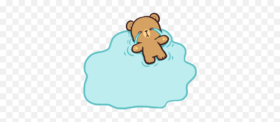 Line Store In 2020 Cute Bear Drawings Cute Love Gif Cute - Crying Mocha Milk Bear Emoji,Banging Head Emoji