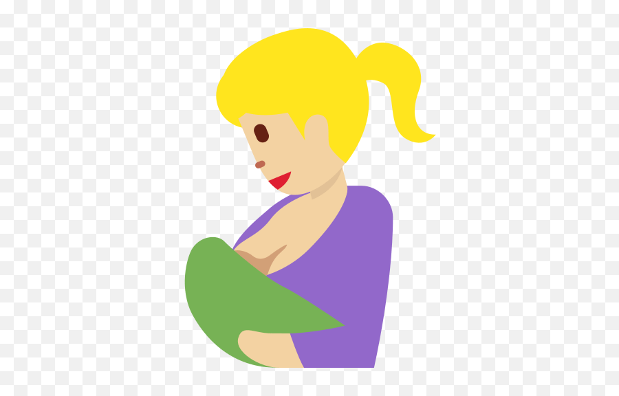 Breast - Feeding Emoji With Mediumlight Skin Tone Meaning For Women,Light Skin Emoji