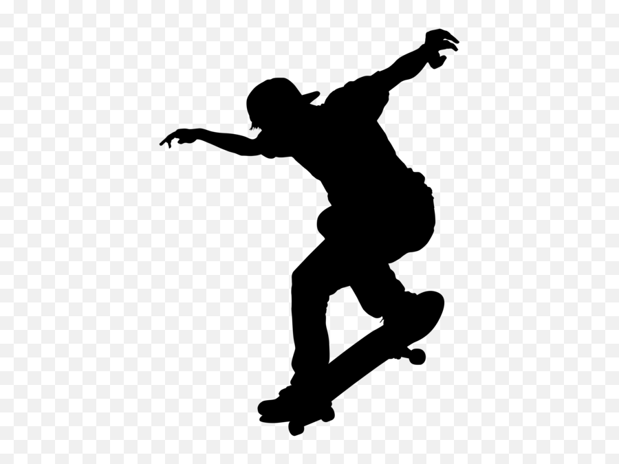 Ice Skating Clip Art - Skater Silhouette Png Emoji,Ice Skate Emoji