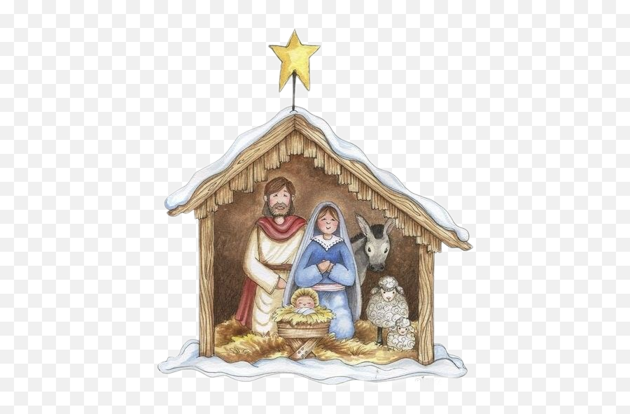 Nativity - Drawing Image Of A Difficult Christmas Crib Emoji,Nativity Emoji