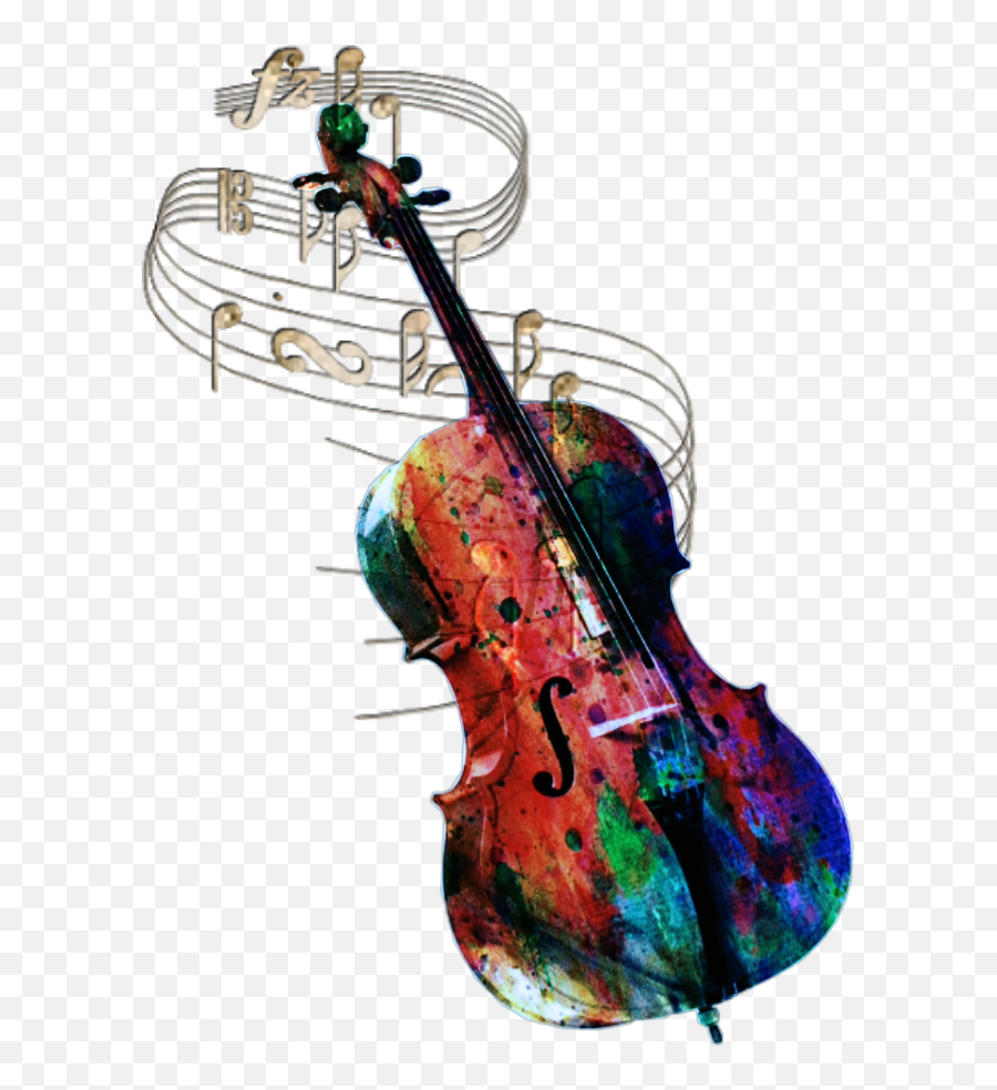 Music Violin Notes Blue - Canvas Emoji,Violin Emoji