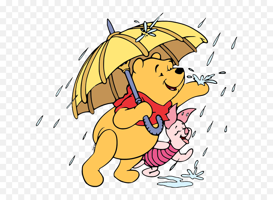 Clip Art Of Winnie The Pooh And Piglet - Winnie The Pooh Raining Emoji,Guess The Emoji 10 Rain