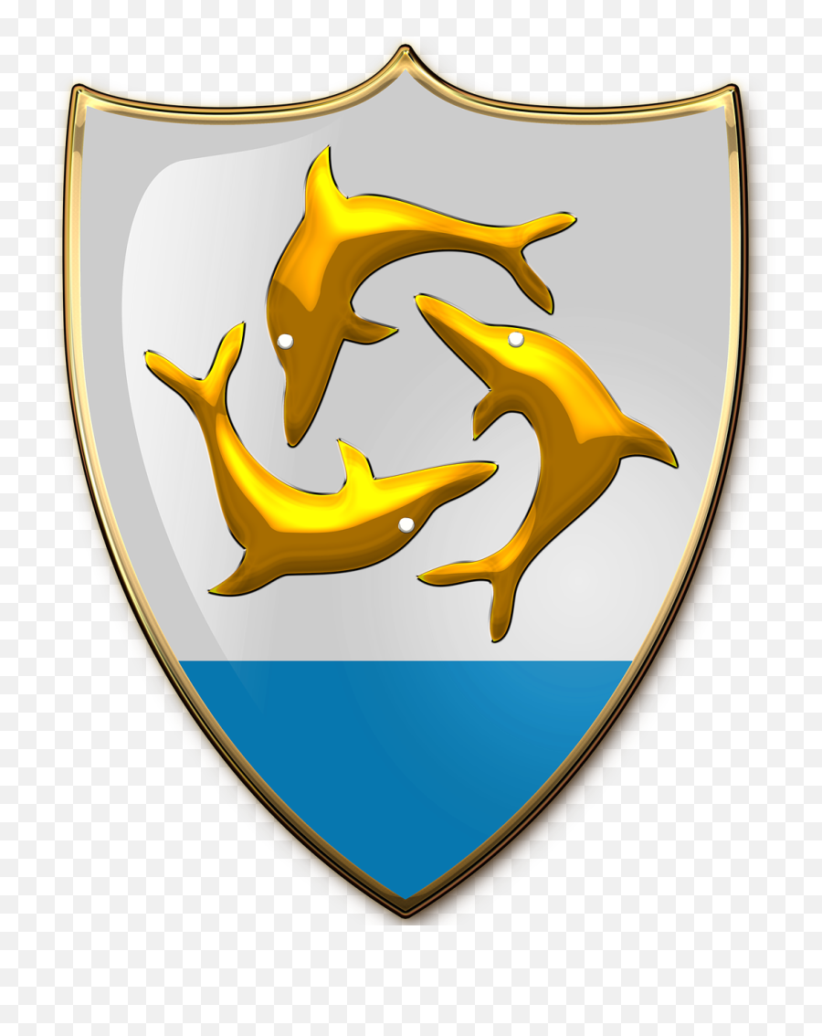 Anguilla Coat Of Arms Heraldry Emblem - Anguilla Coat Of Arms Emoji,Anguilla Flag Emoji