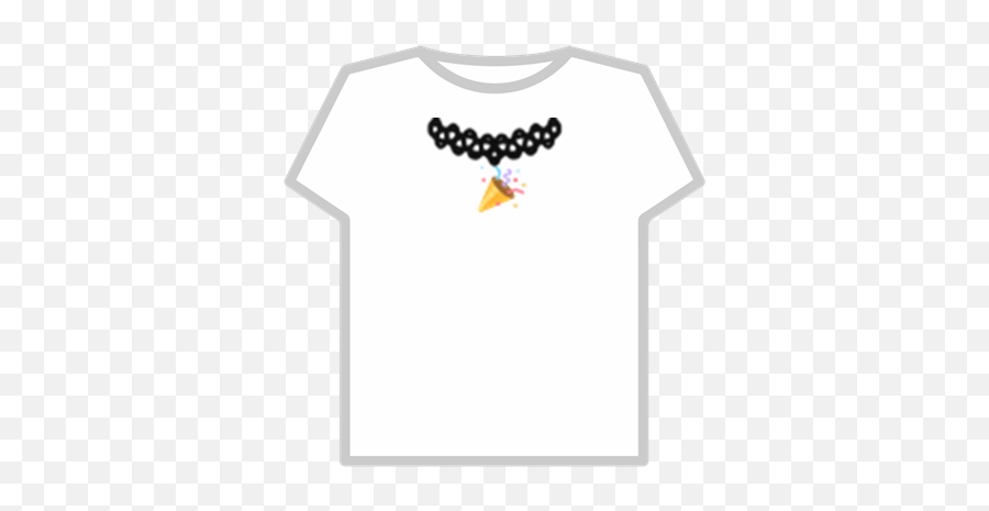 Choker With Party Popper Emoji - Spiked Collar Roblox,Party Popper Emoji