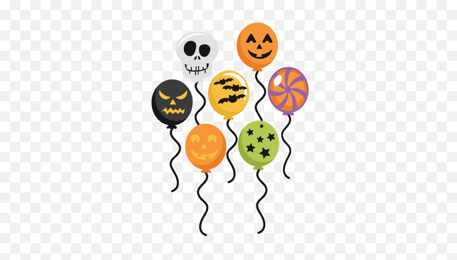 Ftestickers Halloween Balloons Bats - Halloween Balloon Clipart Emoji,Spook Emoji