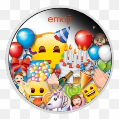 2020 1 Emoji Silver Proof - 2020 Tuvalu Emoji Celebration Proof Silver Coin,Clock Emoji