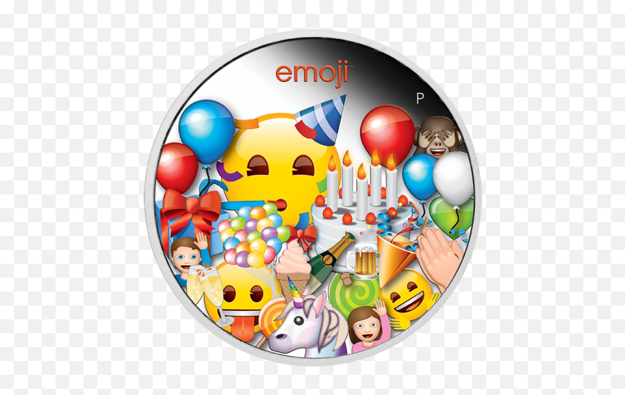 2020 1 Emoji Silver Proof - 2020 Tuvalu Emoji Celebration Proof Silver Coin,Clock Emoji