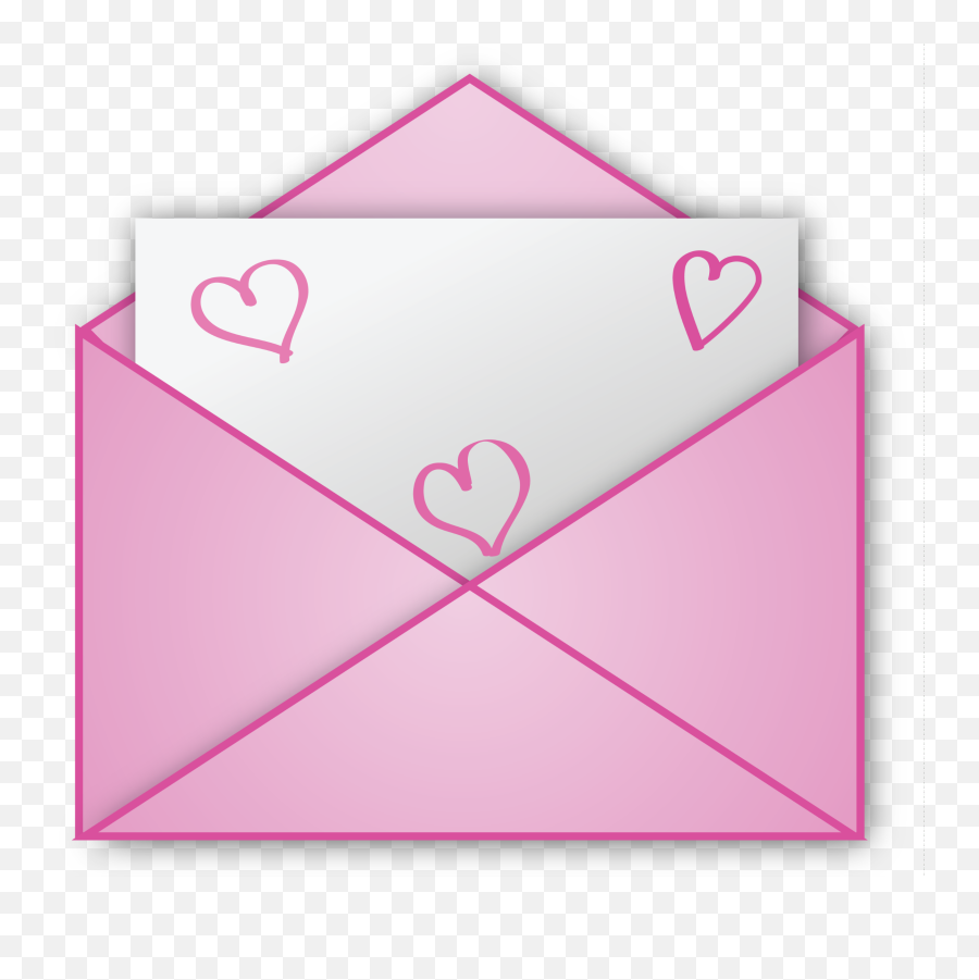 Ftestickers Love Letter Envelope Hearts - Pink Valentine Envelope Clip Art Emoji,Heart Envelope Emoji