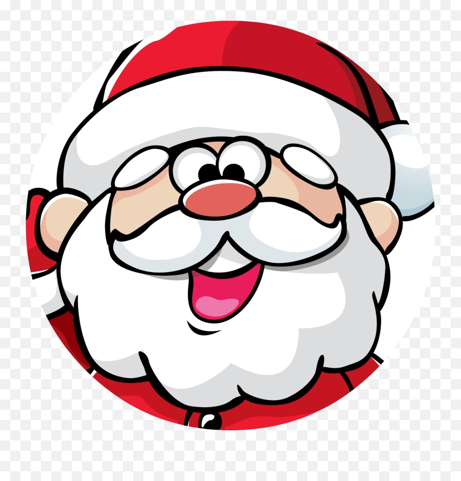 Vector Santa Face Transparent Png - Santa Claus Face Png Emoji,Santa Claus Emoticons