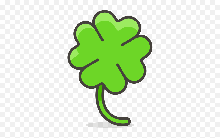 Four Leaf Clover Free Icon Of 780 Free Vector Emoji - Trevo 4 Folhas Png,Shamrock Emoji