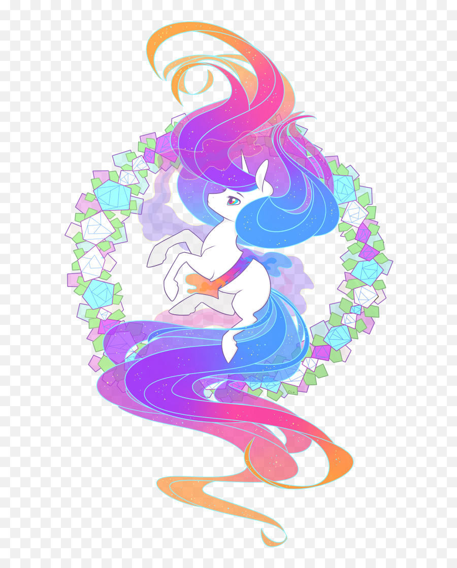 Rainbow Unicorn - Visual Fan Art Mlp Forums Illustration Emoji,How To Draw A Emoji Unicorn