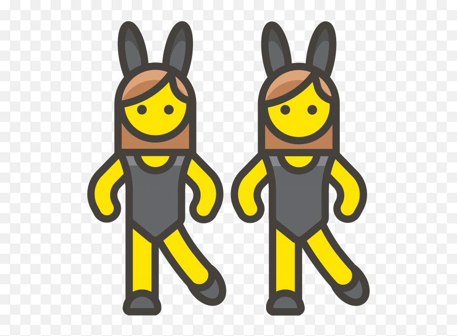 Ears Png - Woman With Bunny Ears Emoji,Bunny Emoji Transparent