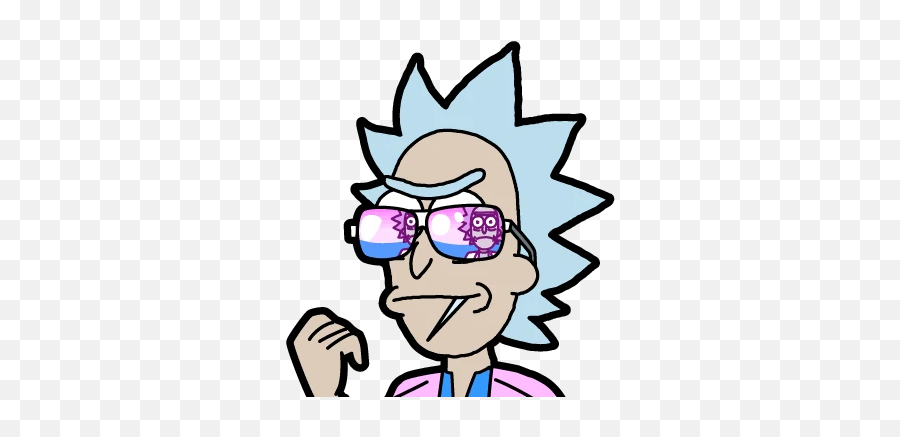 Miami Rick Pocket Mortys Rick And Morty Wiki Fandom - Rick And Morty Villains Emoji,Rick And Morty Emojis