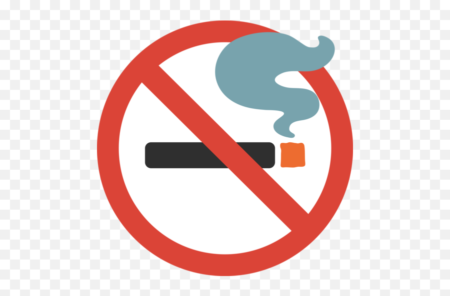 No Smoking Emoji - No Smoking Sign,Smoke Emoji