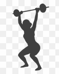Squat Vector Overhead Transparent Png Clipart Free - Silhueta Mulher Malhando Png Emoji,Weightlifting Emoji