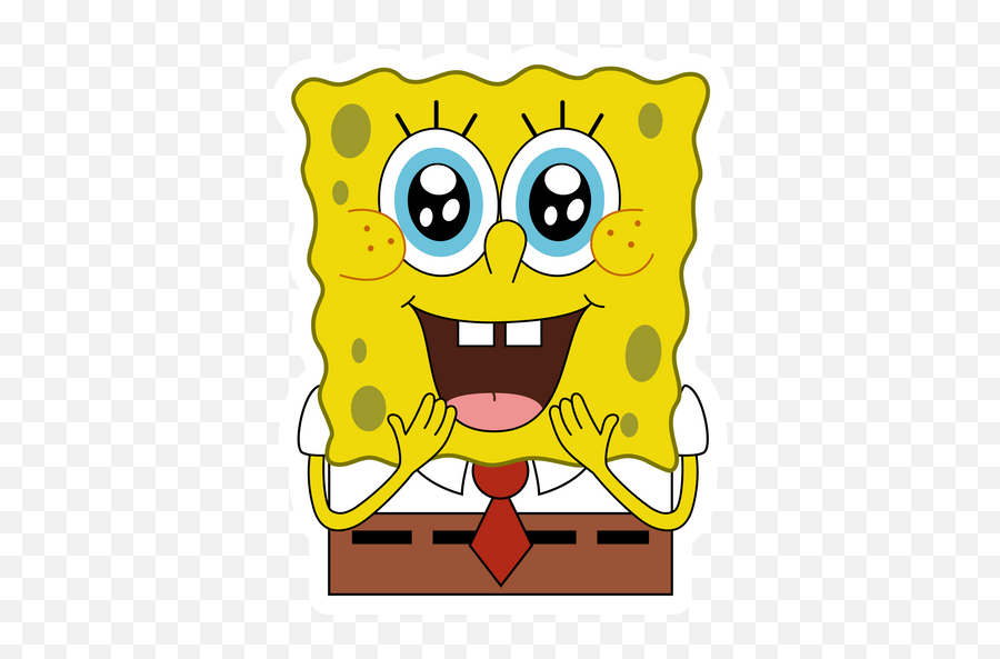 Spongebob Really Sticker - Happy Emoji,Spongebob Emoticons