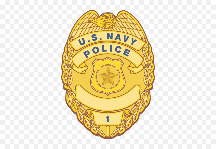 Navy Gold Police Badge Sticker - Us Navy Corrections Badge Emoji,Police Badge Emoji
