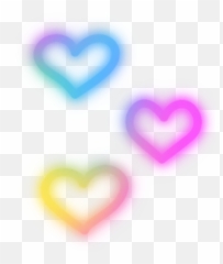 Neon Hearts Neonhearts Colored - Heart Emoji,Colored Heart Emoji