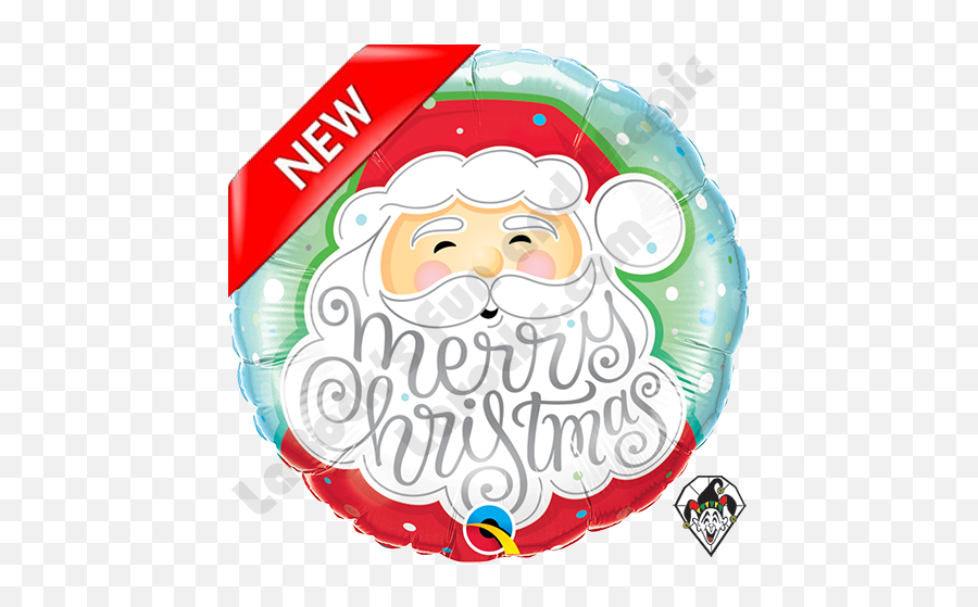 18 Inch Round Merry Christmas Santa - Christmas Tree Foil Balloon Emoji,Squirting Emoji