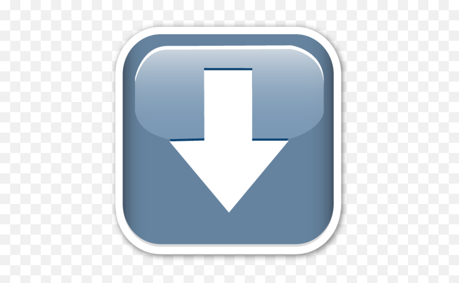 Downwards Black Arrow - Emoji Pijl,Emoji Arrow Down