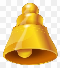 Vector Graphics Of Golden Bell Symbol - Transparent Gif Png Emoji
