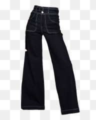 Pant Black White Baggy 90s 80s 70s - Pocket Emoji,Pant Emoji
