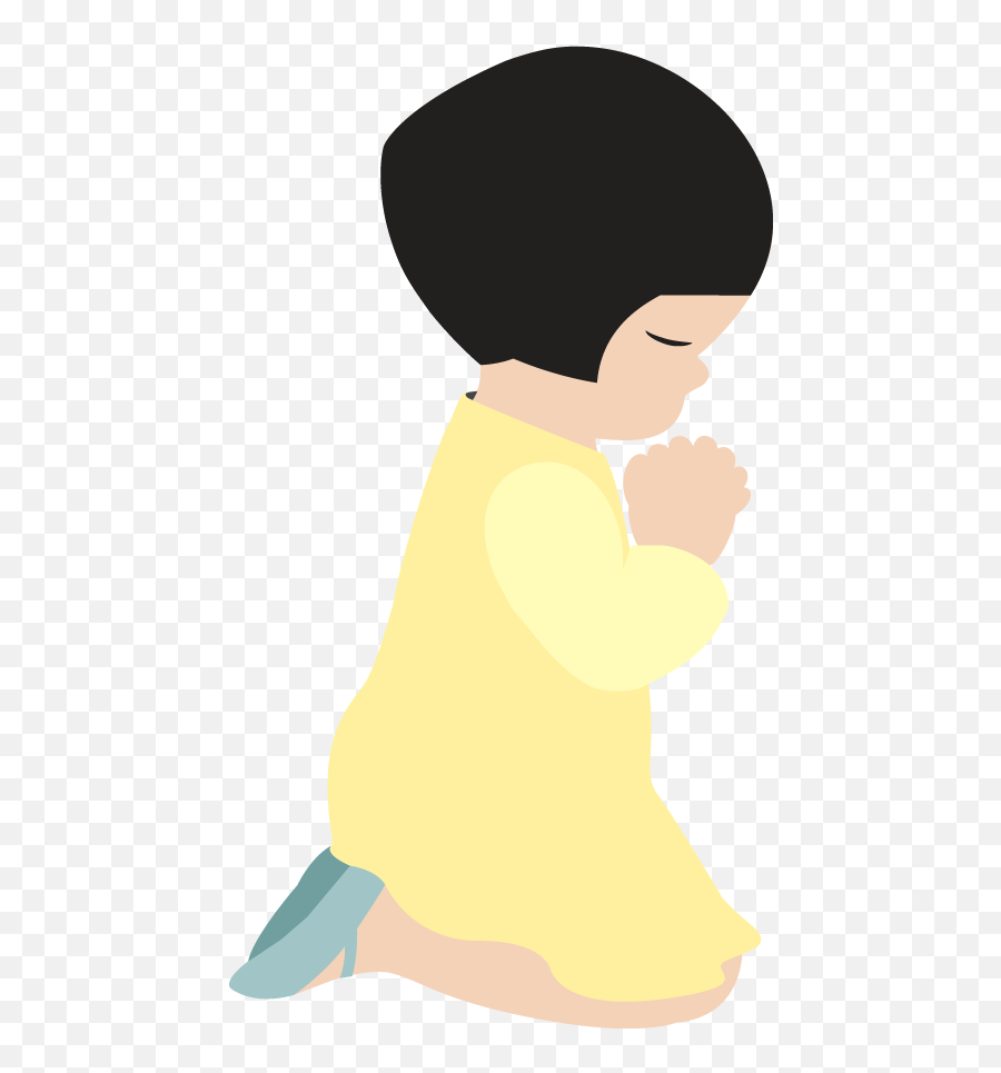 Download Hd Child Praying Png - Clip Art Emoji,Praying Hands Emoji Png