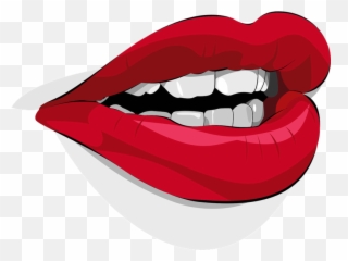Download Free Png Lips Red Lipstick Bright - Dlpngcom Mouth Clip Art Emoji,Lipstick Emoji