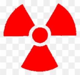 Geiger - Red Radioactive Symbol Emoji,Lawn Mower Emoji