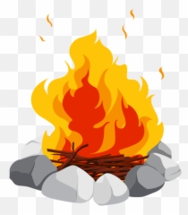 Transparent Background Campfire Clipart Png - Bonfire Emoji