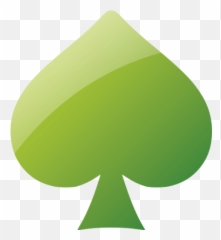 Web 2 Green Spades Icon - Illustration Emoji