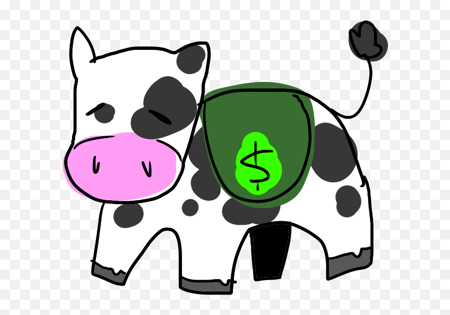Cash Cow - Transparent Cash Cow Png Emoji,Money And Cow Emoji