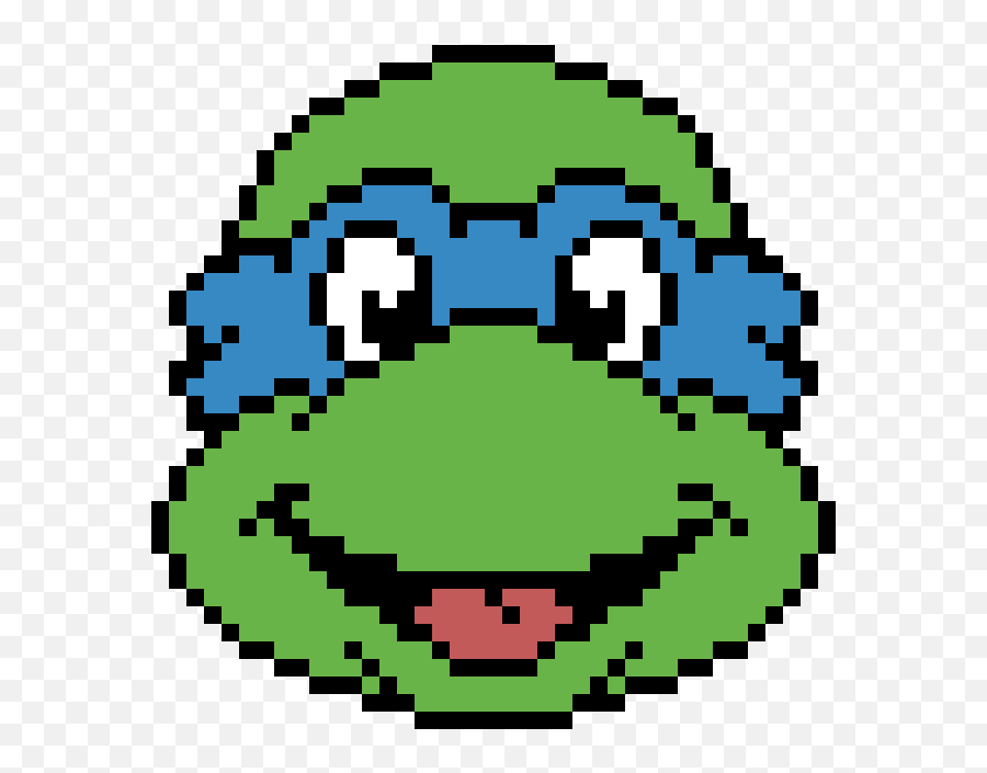 Leonardo Teenage Mutant Ninja Turtles Pixel Art - Røros Church Emoji,Ninja Emoticon