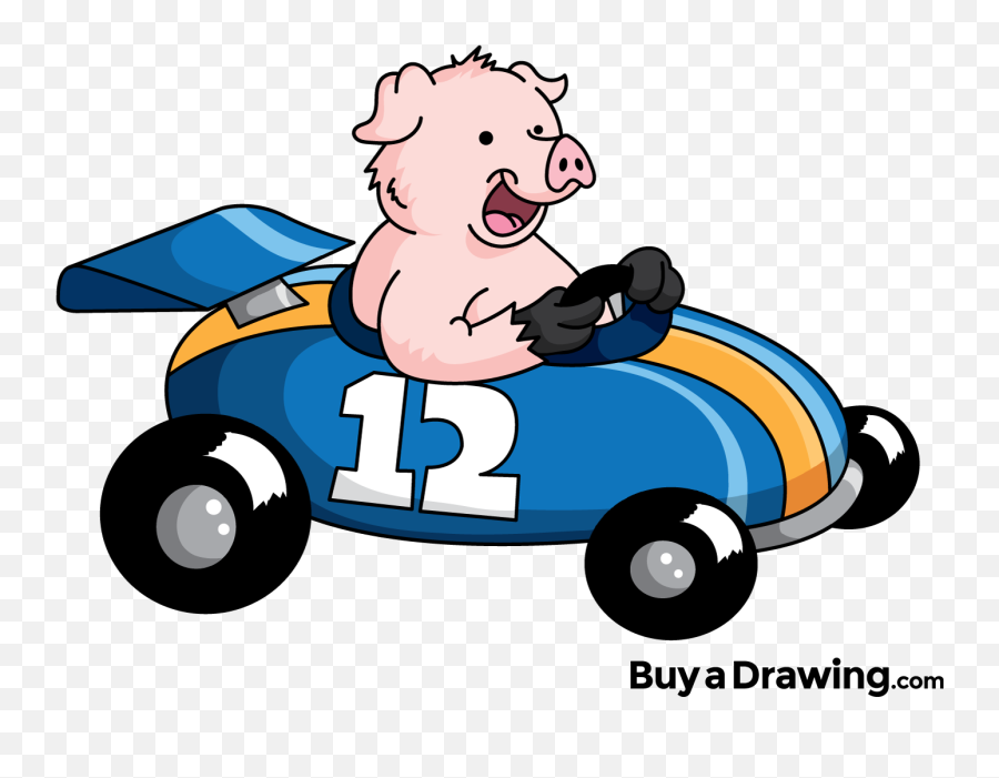 Pink Clipart Race Car Pink Race Car Transparent Free For - Pig In A Race Car Emoji,Racecar Emoji