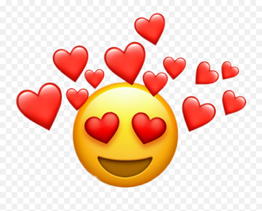 Love Emoji Lovecrown Red Heart Redheart Inlove Loveemo - Pink Heart Emoji Transparent,Love Emoji