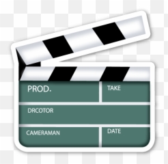 Clapper Board - Clapper Board Emoji Png,Vhs Emoji