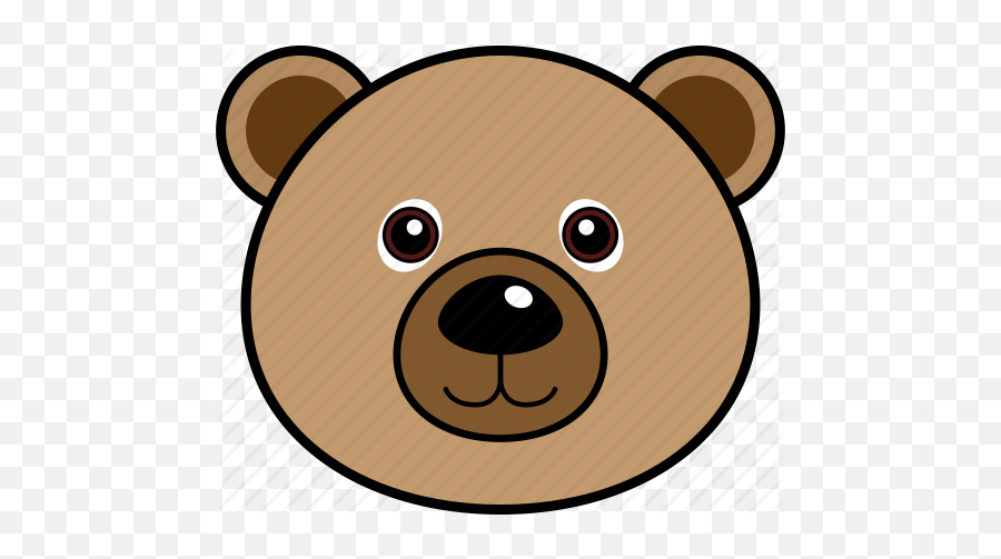 Bear Face Png Picture - Cute Cartoon Animal Faces Emoji,Bear Face Emoji