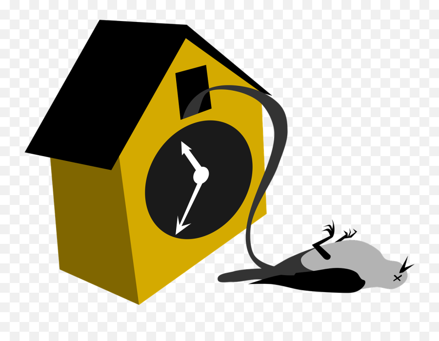 Clock Cuckoo Free Vector Graphics - Jam Karikatur Png Emoji,Large Emoticons
