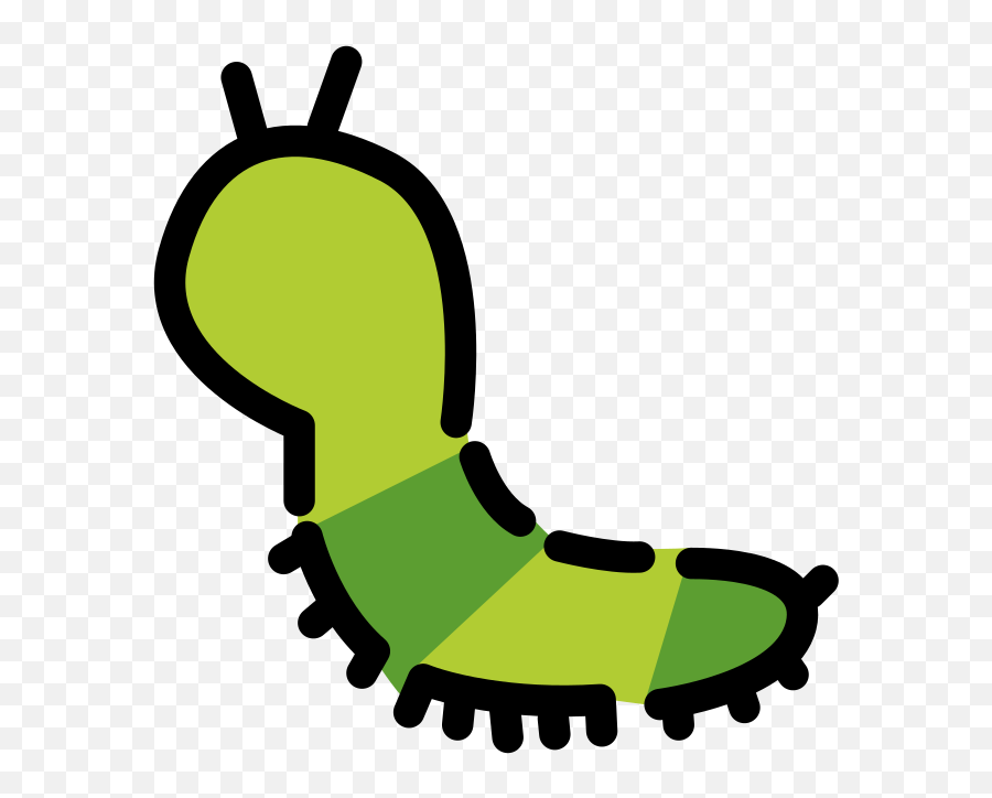 Openmoji - Caterpillar Emoji,Worm Emoji