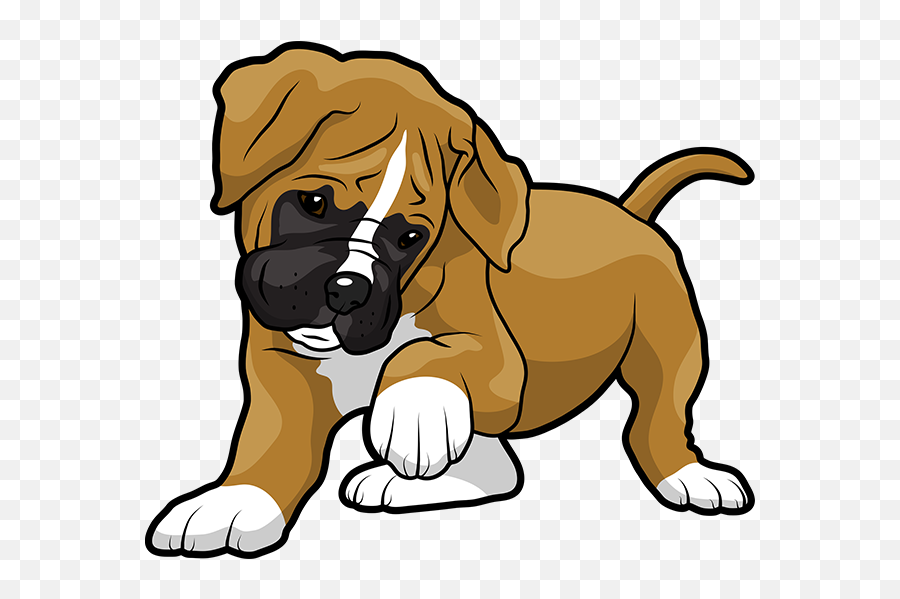 Boxer Emoji Stickers Messages Sticker - Dog Clipart Transparent Background,Boxer Emoji