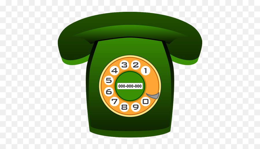 Green Classic Phone Vector Image - Answer The Phone Like Buddy The Elf Emoji,What Do Android Emojis Mean