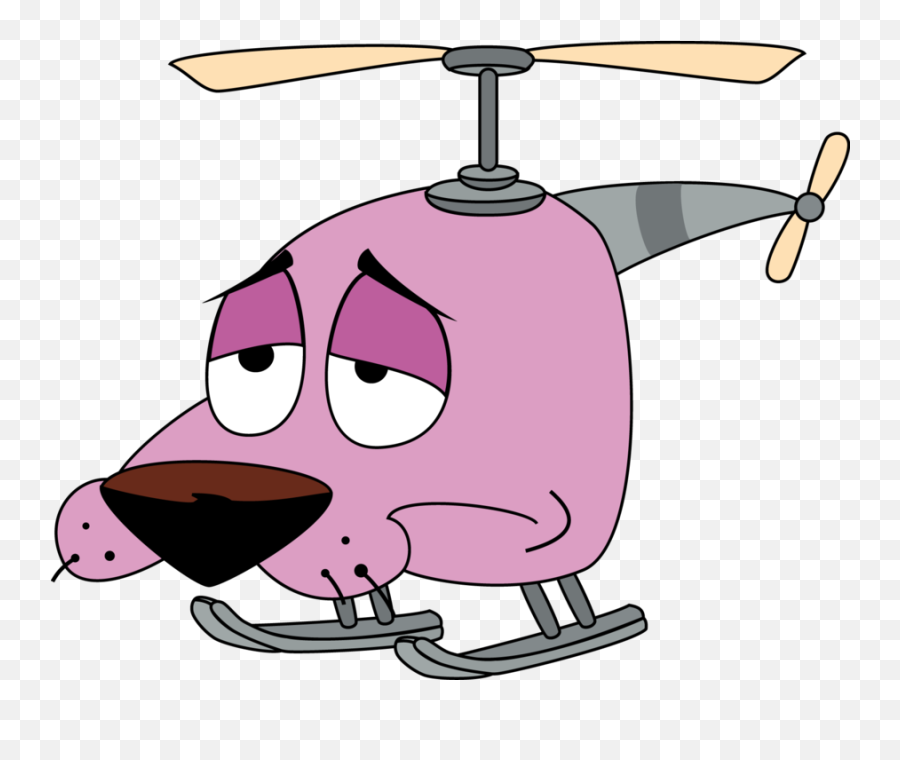 Muscle Clipart Courageous Muscle - Courage The Cowardly Dog Helicopter Emoji,Courage Emoji