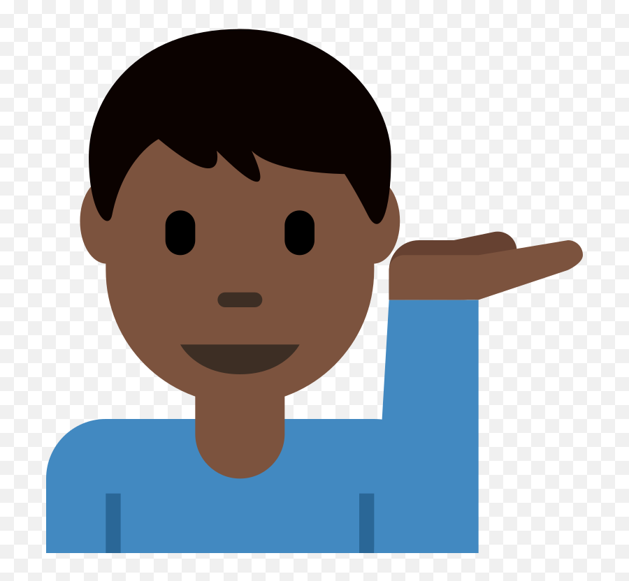 Twemoji2 1f481 - Human Skin Color Emoji,Dark Skin Emoji