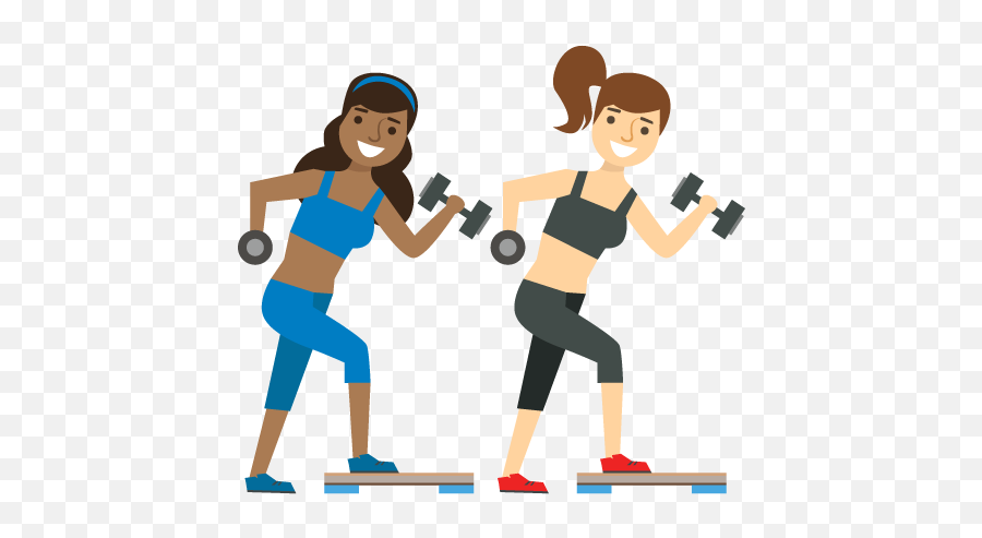 Weightlifting Clipart Work Energy Picture - Women Working Out Cartoon Emoji,Weight Emoji