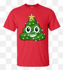 Reindeer Poop Emoji Cute Merry Christmas Red T - T Shirt Red Coat,Merry Christmas Emoji